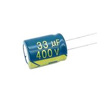 10pcs/lot 33UF high frequency low impedance 400V 33UF aluminum electrolytic capacitor size 13 * 17 400V33UF(10PCS)