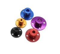 10Pcs/lot 3mm/4mm/5mm/6mm/8mm Aluminum Alloy Flange Coupling Motor Guide Shaft Coupler Connector Axis Bearing Fittings((Golden) 8MM 10pcs)