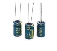 10pcs/lot 400v 4.7UF high frequency low impedance 400V 4.7UF aluminum electrolytic capacitor size 8 * 12 S22 20%(20pcs)