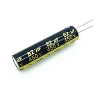 10PCS/Lot 450V 82uF Aluminum Electrolytic Capacitors, 13x50mm Size, 20% Tolerance - Ideal for High - Voltage, Precision Circuits