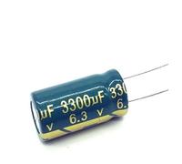 10pcs/lot 6.3V 3300UF 10 * 20 Impedance high frequency aluminum electrolytic capacitor 3300UF 6.3V3300UF 20% AUOQKQUT