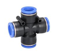 10Pcs/Lot Air Pneumatic Cross Shaped Push in Connector Quick Fittings PZA-4 PZA-6 PZA-8 PZA-10 PZA-128(PZA-6)