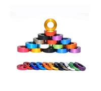 10Pcs/lot Alu flat washer M3 -M10 colourful Anodized aluminum flat Washers Gasket for RC part(M3x6x1,Black)