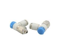 10pcs/lot AS Series Speed Controller with One-Touch Fitting Meter-in Throttle Valve Pneumatic Fitting AS1211F AS2211F 3211F(AS2211F-02-06SA)