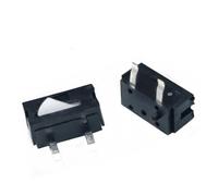 10pcs/lot black small/micro switch camera switch reset detection stroke limit miniature 2-foot straight foot Mouse switch IDGTTLDF