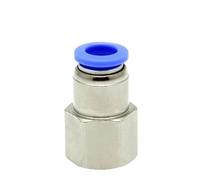 10pcs/lot BSPT PCF1/4-01 PCF5/16-02 PCF3/8-02 PCF1/2-04 Pneumatic Connectors Female Straight Quick Release Fitting(PCF 1I2-03)