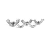10pcs/lot Butterfly Wing Nuts M3 M4 M5 M6 M8 M10 M12 Stainless Steel(Zinc Plated Steel,M3 x10pc)