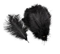 10Pcs/Lot Colored Ostrich Feathers for Crafts Table Centerpieces Wedding Decoration Handicraft Accessories Carnival Decor(20 Black,25-30cm 10-12inch)