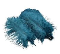 10Pcs/Lot Colored Ostrich Feathers for Crafts Table Centerpieces Wedding Decoration Handicraft Accessories Carnival Decor(6 Deep lake blue,25-30cm 10-12inch)