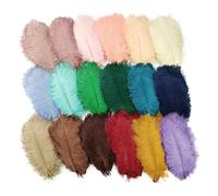 10Pcs/Lot Colored Ostrich Feathers for Crafts Wedding Decoration Handicraft Accessories Table Centerpieces Carnival Plumas Decor(Color mixing,25-30cm 10-12inch)