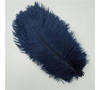 10Pcs/Lot Colorful Ostrich Feathers for Crafts Wedding Party Decoration Table Centerpieces Handicraft Accessories Carnival-Navy,25-30cm 10-12inch
