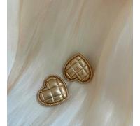 10pcs/lot Creative Heart Shaped Metal Buttons Women's Clothing Gold Hand Sewing Accessories Shirt Decorative Button-Mist Gold-18mm