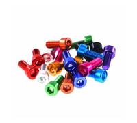10pcs/lot DIN912 aluminum allen screw M3 M4 M5 M6 Colourful Aluminum Alloy Hexagon Hex Socket Cap Head Machine Screw Bolts(Green,M6x8)