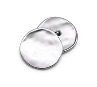 10pcs/lot Fashion 21/25/30mm Decorative Buttons high Quality Irregular Plane Gold for Shirt Overcoat Sewing Accessory(128 Matt Silver 710,21mm)