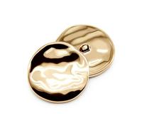 10pcs/lot Fashion 21/25/30mm Decorative Buttons Irregular Plane Gold Buttons for Shirt Overcoat Sewing accessory-128 Gold 704-25mm