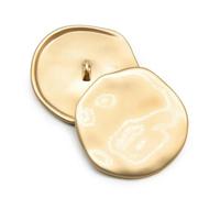 10pcs/lot Fashion 21/25/30mm Decorative Buttons Irregular Plane Gold Buttons for Shirt Overcoat Sewing accessory-125 Matt Gold 709-25mm