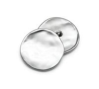 10pcs/lot Fashion 21/25/30mm Decorative Buttons Irregular Plane Gold Buttons for Shirt Overcoat Sewing accessory-128 Matt Silver 710-25mm
