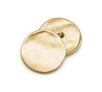 10pcs/lot Fashion 21/25/30mm Decorative Buttons Irregular Plane Gold Buttons for Shirt Overcoat Sewing accessory-128 Matt Gold 709-25mm