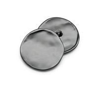 10pcs/lot Fashion 21/25/30mm Decorative Buttons Irregular Plane Gold Buttons for Shirt Overcoat Sewing accessory-128 Matt Black 706-25mm