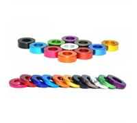 10pcs/lot Flat washers M3 M4 M5 M6 M8 M10 Corlorful Aluminum alloy Flat Gasket washer-M10 x 20 x 2-Purple