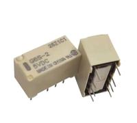 10Pcs/lot G6S-2 DC3V/5V/12V/24V PCB Mount 2-Pole 8-Pin DPDT Mini Signal Relay
