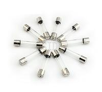 10pcs/lot Glass Tube Fuse 5 * 20mm 6 30mm 250V 0.5A 1A 2A 3A 3.15A 4A 6A 7A 8A 10A 12A 20A(1a,5X20MM)