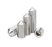 10pcs/lot Hex Hexagon Socket Set Screw Cone Point Grub Screw M2 M2.5 M3 M4 M5 M6 M8 M10 M12 304 Stainless Steel(10mmx10pcs,M12)