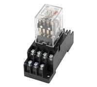 10pcs/lot HH54PL LED Indicator electromagnetic Relay with Socket HH54P MY4 Series AC 220V 110V 24V DC 24V 12V HH54P-L MY4NJ(24VAC)