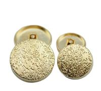 10pcs/lot High-Grade Metal Golden Buttons for Coat Clothing Suit Fastener Plating Metal Buttons Sewing Supplies