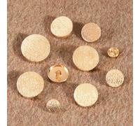 10pcs/lot High-Grade Metal Golden Buttons for Coat Clothing Suit Fastener Plating Metal Buttons Sewing Supplies