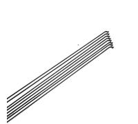 10Pcs/Lot J-Bend Pillar PSR TB2018 14G 2.0 Triple Butted For MTB Road Bike Spoke Stainless Steel For Bicycle Spoke Black 4.5g(J-Bend 268mm)