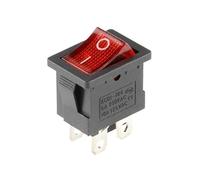 10Pcs/Lot KCD1-101N-3P Red Right 3 Pins ON-OFF SPST Snap in Boat 15 * 21mm AC 6A/250V 10A/125V E335A6 Rocker Switch IDGTTLDF(R-L-4PIN-ON-OFF)