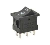 10Pcs/Lot KCD1-101N-3P Red Right 3 Pins ON-OFF SPST Snap in Boat 15 * 21mm AC 6A/250V 10A/125V E335A6 Rocker Switch IDGTTLDF(B-6PIN-ON-OFF-ON)