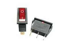 10PCS/Lot KCD3-101N KCD2 AC Power Rocker Boat Switch Red Light 2 Files 3Pin 15A/250V