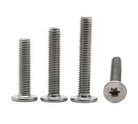 10pcs/lot M1.6 M2 M2.5 M3 M4 M5 M6 M8 304 Stainless Steel Six-Lobe Torx Ultra Thin Super Low Flat Wafer Head Screw Bolt(6mm,M6 5pcs)