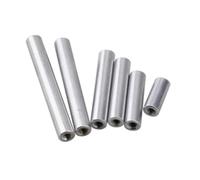 10pcs/lot M2 M3 Round Aluminum Standoff Spacer Stud Extend Long Coupling Nut L=6 TO 100mm Fasteners Screws (Color : 15mm, Size : M2 10PCS)