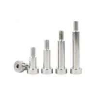 10pcs/lot M3 M4 M5 M6 304 Stainless Steel Hex Hexagon Socket Cap Metal Shoulder Roller Bearing Screw Bolt High Tensile Fasteners Screws (Color : 50mm (10pcs), Size : D6-M5)