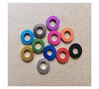 10pcs/lot M3 M4 M5 M6 M8 M10 Anodized Corlorful Aluminum Flat Gasket Washer for RC Part(M3X6X2.5 10PCS,Sliver)