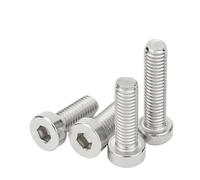10PCS/LOT M3 M4 M5 M6 M8 M10 M12 Hexagon Socket Thin Low Short Head Cap Machinery Screw Din7984(18mm x10pcs)