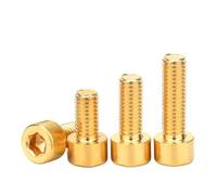 10pcs/lot M3 M4 M5 M6 M8 Pure Brass Hex Hexagon Socket Cap Head Screws DIN912(5mm x10pcs)