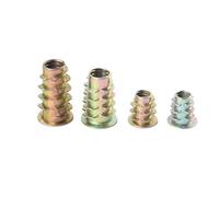10pcs/lot Metal Thread For Wood Insert Nut Flanged Hex Drive Head Furniture Nuts M4 M5 M6 M8(M8x25mm x10pcs)