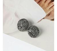 10PCS/Lot Metal Thread Hand Stitched Buttons DIY Shanked Embossed Top Coat Embellished Round Button Carfts-DD-2-64-2-15mm