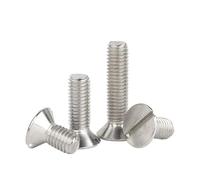 10pcs/lot Metric Threaded Slotted Flat Countersunk Head Machine Screw Bolt M1.6 M2 .5 M3 M4 M5 M6 M8 M10(10mm x10pcs,M3)