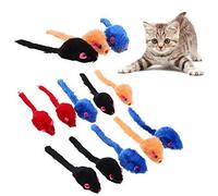 10Pcs/Lot Mini Colorful Cat Toys Plush False Mouse Toys For Cats Kitten Professional design