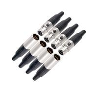 10Pcs/lot Mini XLR 3/4/5/6Pins Male + Female Plugs Audio Microphone Connector(10xF 5Pin)