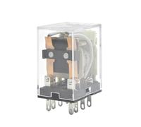 10Pcs/Lot Miniature Control Relays Small Intermediate Relay AC12V DC24V AC220V HH52P HH53P HH54P HH62P HH63P HH64P MY2NJ MY3NJ(HH53P AC)