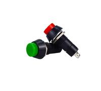 10PCS/LOT Momentary Push Button Switch 12mm Momentary 3A 250VAC Round Switches PBS-11A PBS-11B 2PIN Self-Recovery Self-Locking(Self-Locking RED)