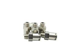 10Pcs/lot MPC M5 M6 1/8 1/4 3/8 1/2 Brass Fitting Pneumatic Male Straight Compress Air Fitting(MPC12 03 12mm R3-8)