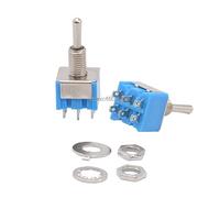 10PCS/LOT MTS-203 ON-Off-ON 6 Pin 3 Position Mini Latching Toggle Switch AC 125V/6A 250V/3A MTS203 Industrial switch accessories