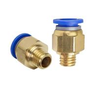 10pcs/lot PC4 6 8 10 -M6 M8x1 M8x1.25 M10x1 M10X1.5 M12X1.75 M16x2 Pneumatic Connector Trachea(PC10-M8)